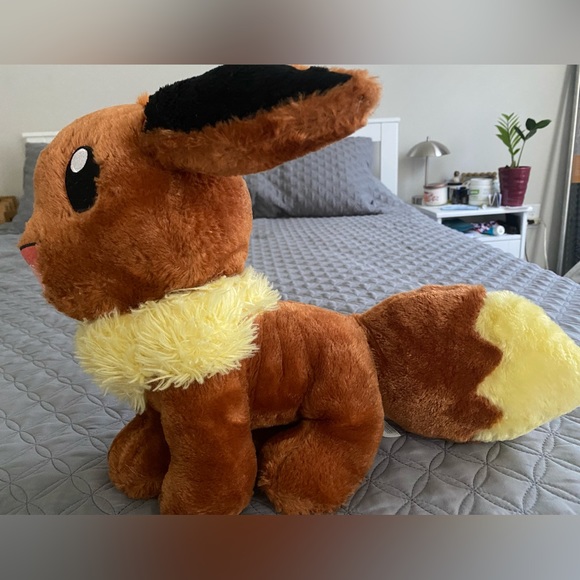 Build A Bear Pokemon Eevee Plush Stuffed Animal 16" - Picture 1 of 6
